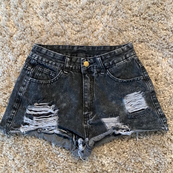 SHEIN Pants - High waisted denim shorts
